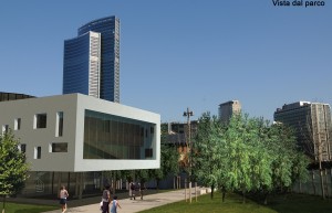 centro civico milano - vista dalla biblioteca degli alberi